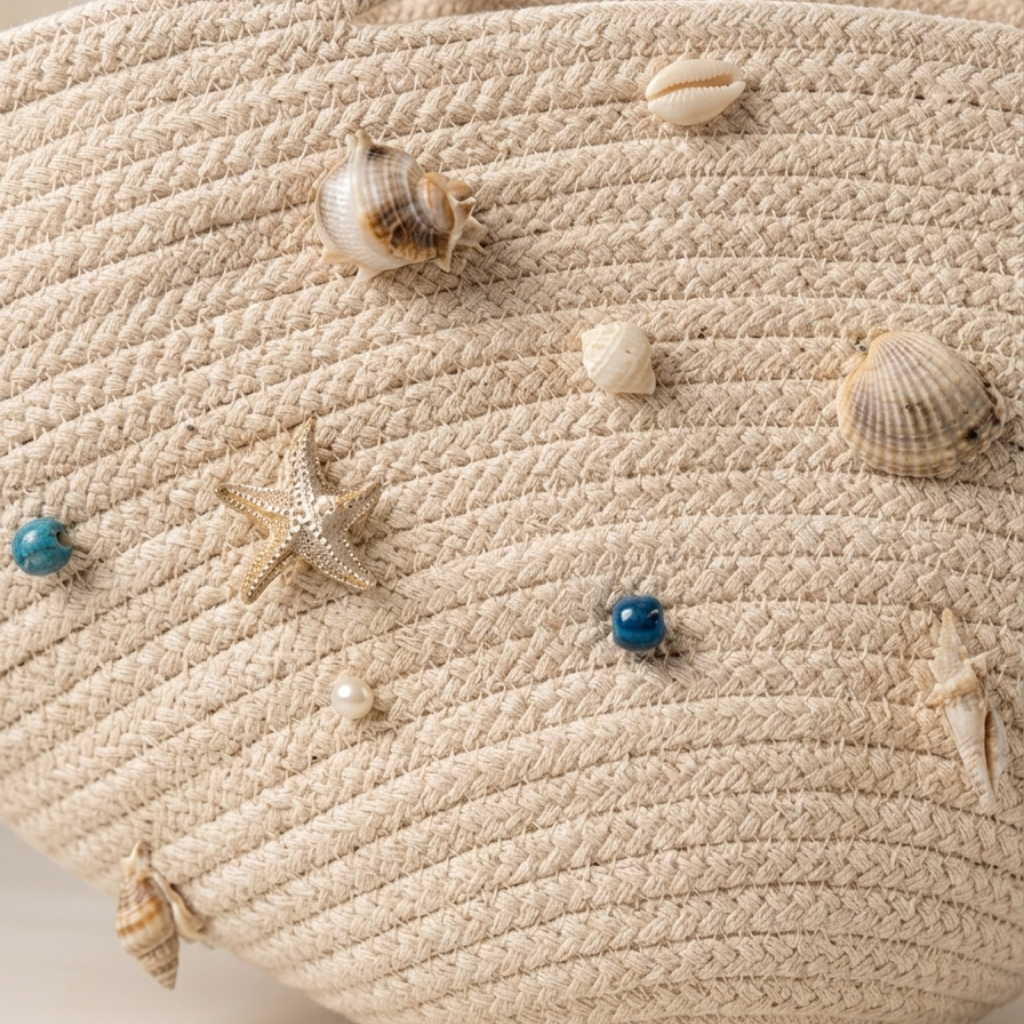 Solara Seashell Rope Tote