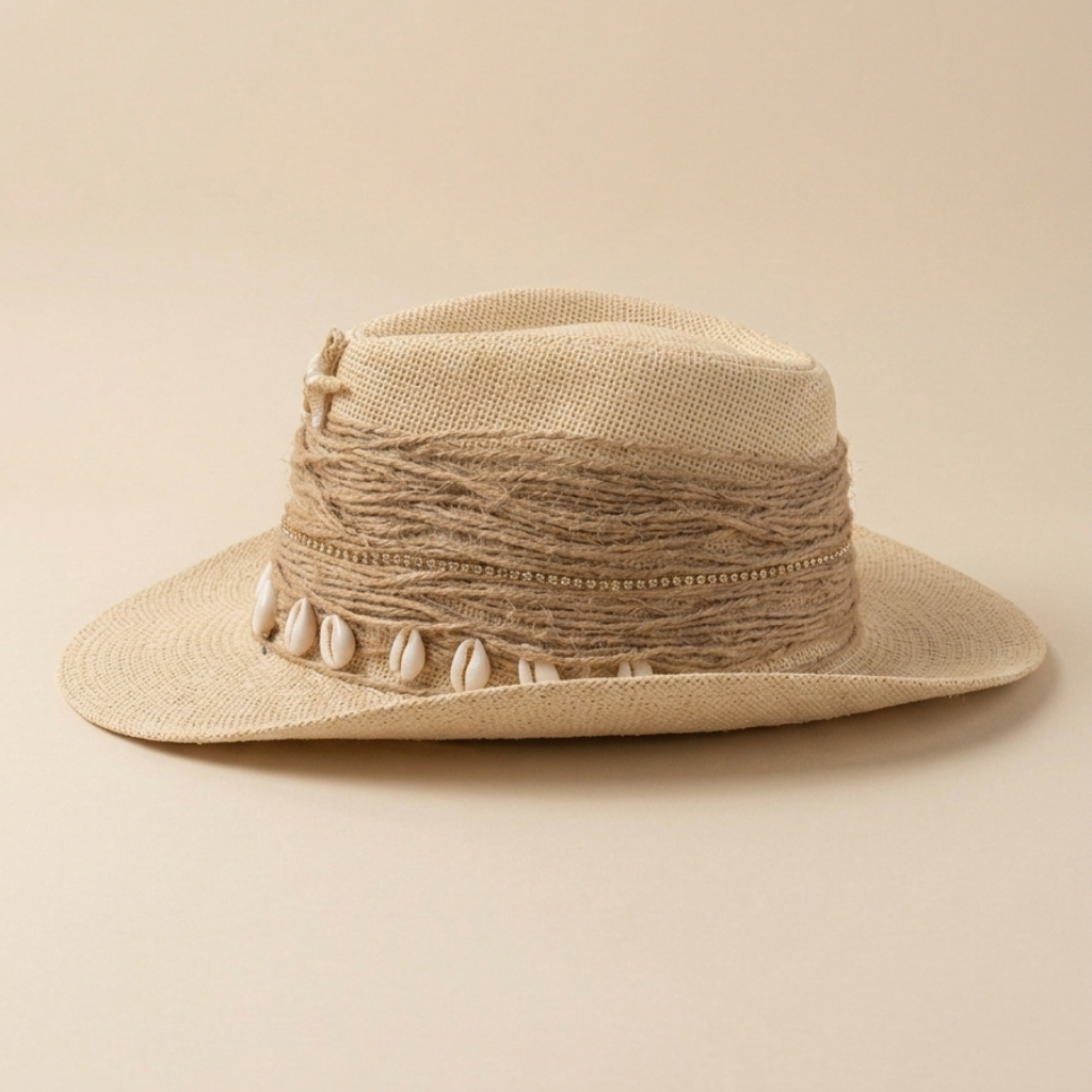 Solara Coastal Shell Straw Hat