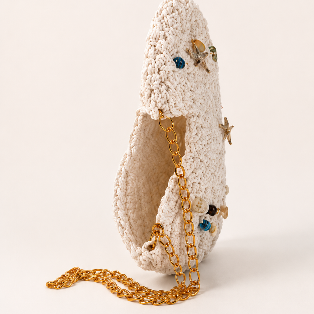 Solara White Seashell Crochet
