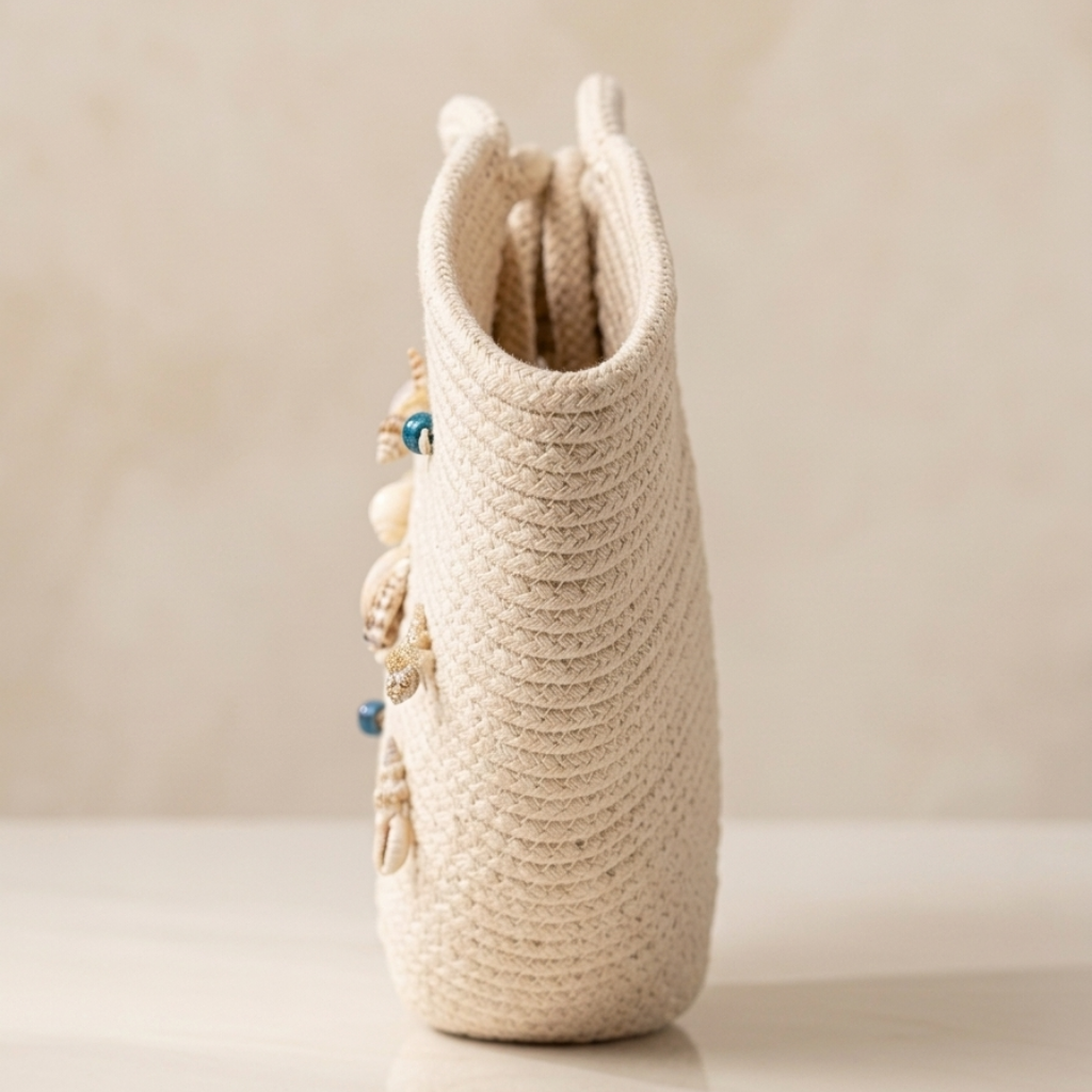 Solara Seashell Rope Tote