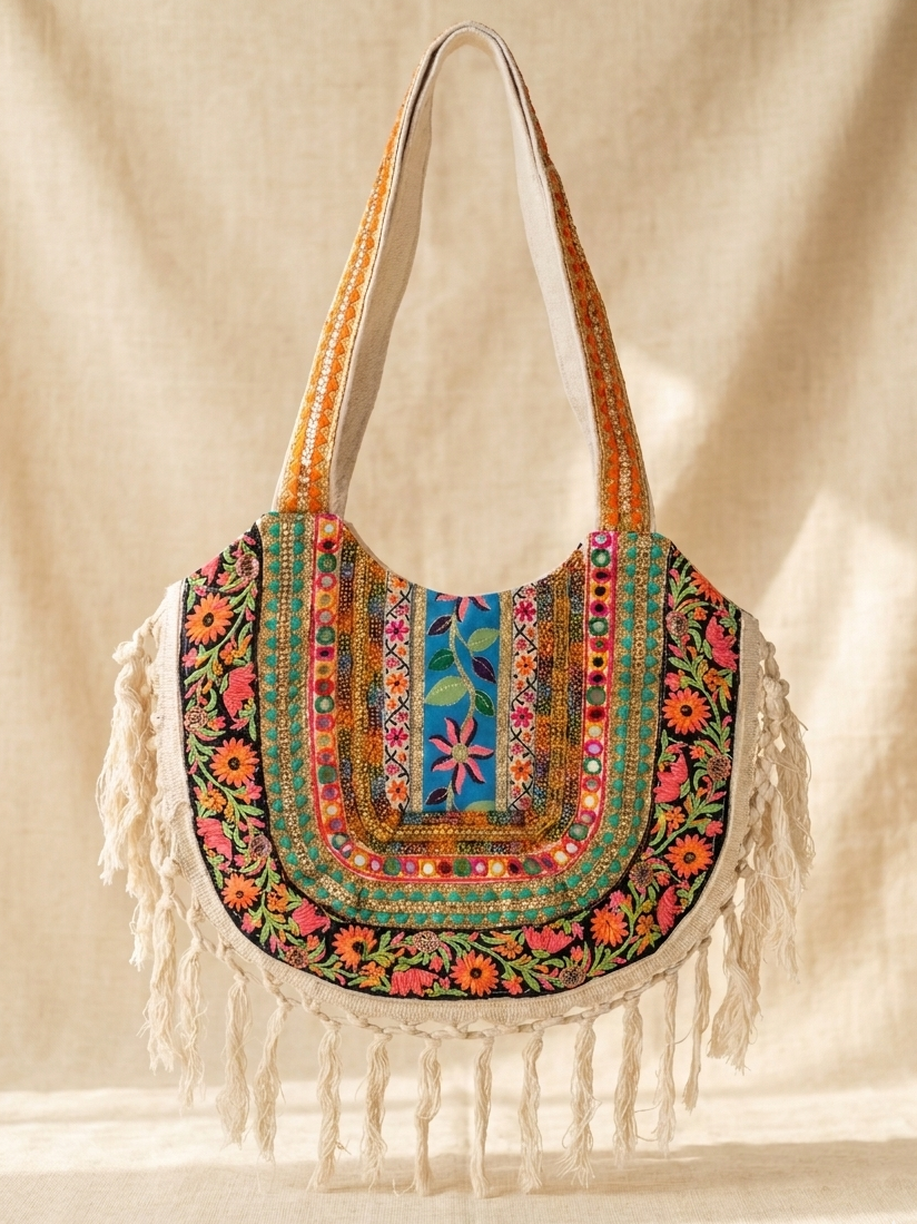 Solara Floral Bohemian Fringe