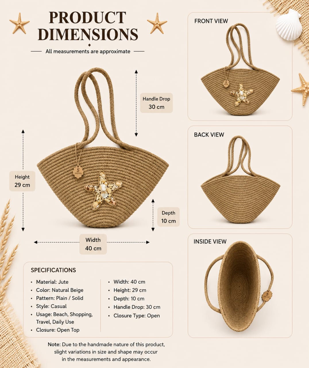 Solara Starfish Tote