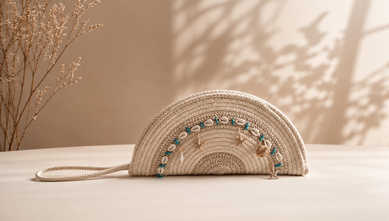 Azure Shell Clutch