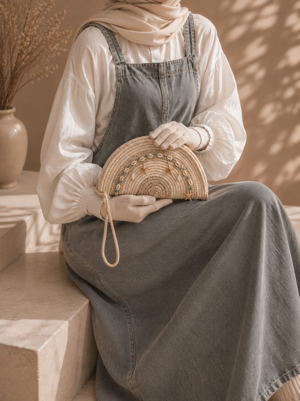 Azure Shell Clutch